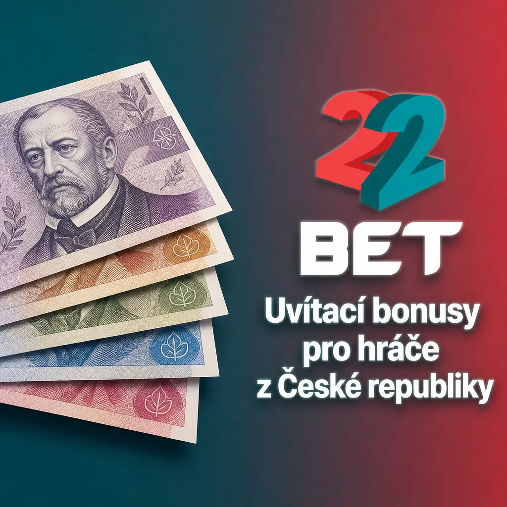 Uvítací bonusy 22Bet pro nové hráče z ČR – sportovní bonus a casino bonus s volnými zatočeními na první vklady.