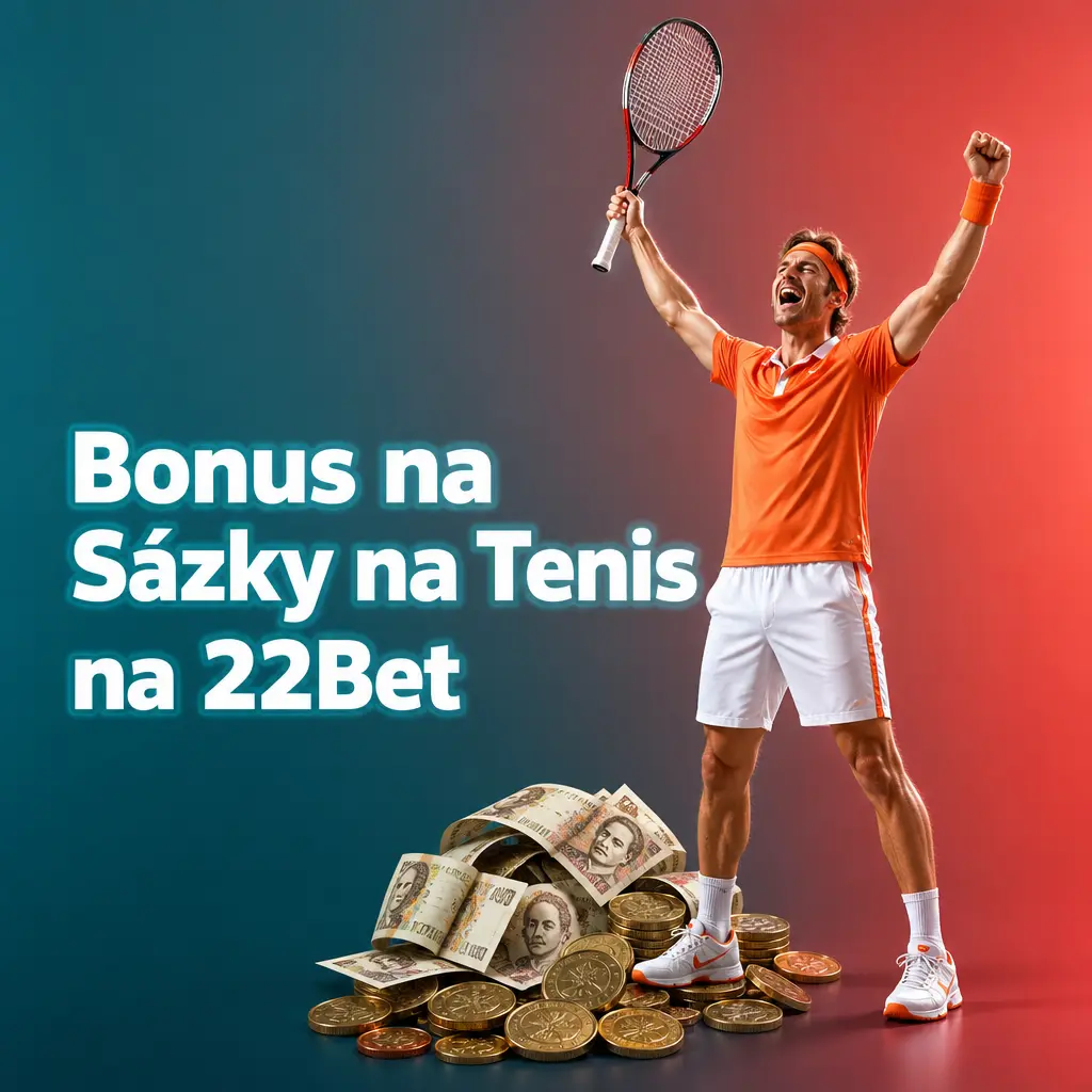 Uvítací bonus 100 % až 3 000 Kč na sázky na tenis na 22Bet po prvním vkladu