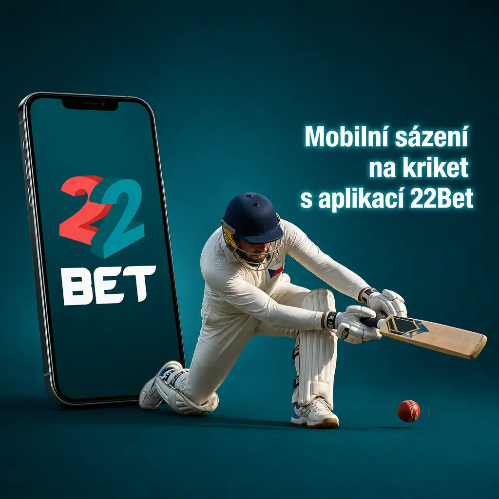 Mobilní aplikace 22Bet pro sázení na kriket s live přenosy a kurzy na Android i iOS zařízeních