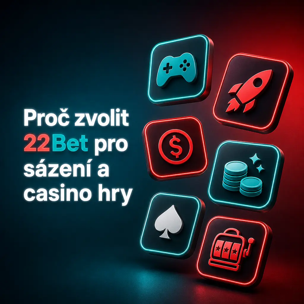 22Bet casino a sázková platforma s CZK měnou, vysokými kurzy na fotbal a hokej a welcome bonusem 36 300 CZK